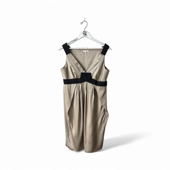 Paule Ka Silk Metallic Beige With Black Trim Cocktail Sheath Dress size 40  is available for purchase on au PAY Market - Imported Goods Online Store  Co.Ltd. | au PAY Market -